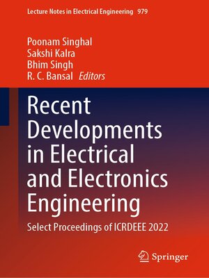 cover image of Recent Developments in Electrical and Electronics Engineering